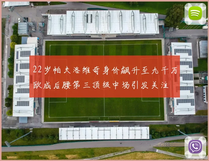 22岁帕夫洛维奇身价飙升至九千万欧成后腰第三顶级中场引发关注